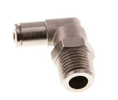 4mm x R1/4'' 90deg Winkel-Steckverschraubung mit Außengewinde Messing NBR drehbar [2 Stück]