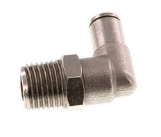 4mm x R1/4'' 90deg Winkel-Steckverschraubung mit Außengewinde Messing NBR drehbar [2 Stück]