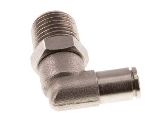 4mm x R1/4'' 90deg Winkel-Steckverschraubung mit Außengewinde Messing NBR drehbar [2 Stück]