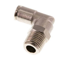 6mm x R1/4'' 90deg Winkel-Steckverschraubung mit Außengewinde Messing NBR drehbar [2 Stück]