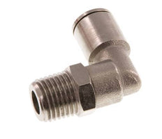 8mm x R1/4'' 90deg Winkel-Steckverschraubung mit Außengewinde Messing NBR drehbar [2 Stück]