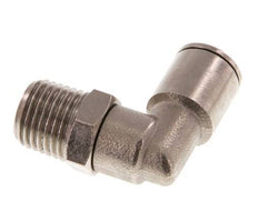 8mm x R1/4'' 90deg Winkel-Steckverschraubung mit Außengewinde Messing NBR drehbar [2 Stück]