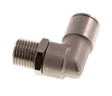 10mm x R1/4'' 90deg Winkel-Steckverschraubung mit Außengewinde Messing NBR drehbar [2 Stück]