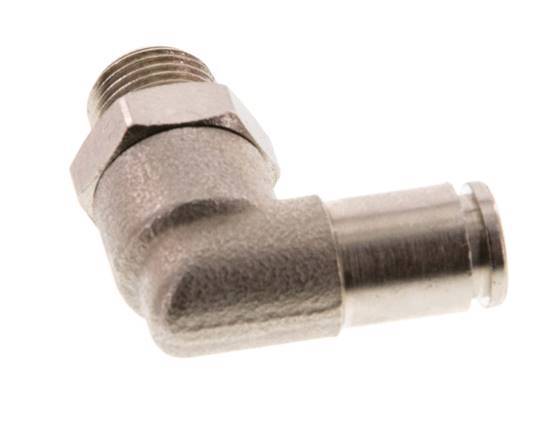 4mm x R1/8'' 90deg Winkel Steckverschraubung mit Außengewinde Messing FKM drehbar [2 Stück]