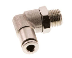 4mm x R1/8'' 90deg Winkel Steckverschraubung mit Außengewinde Messing FKM drehbar [2 Stück]