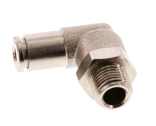 4mm x R1/8'' 90deg Winkel Steckverschraubung mit Außengewinde Messing FKM drehbar [2 Stück]