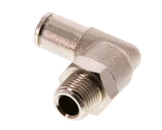 4mm x R1/8'' 90deg Winkel Steckverschraubung mit Außengewinde Messing FKM drehbar [2 Stück]