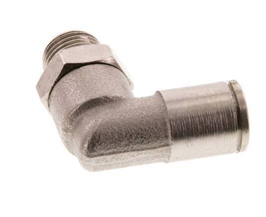 6mm x R1/8'' 90deg Winkel Steckverschraubung mit Außengewinde Messing FKM drehbar [2 Stück]