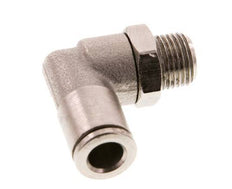 6mm x R1/8'' 90deg Winkel Steckverschraubung mit Außengewinde Messing FKM drehbar [2 Stück]
