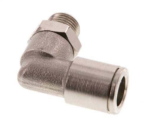 8mm x R1/8'' 90deg Winkel Steckverschraubung mit Außengewinde Messing FKM drehbar [2 Stück]