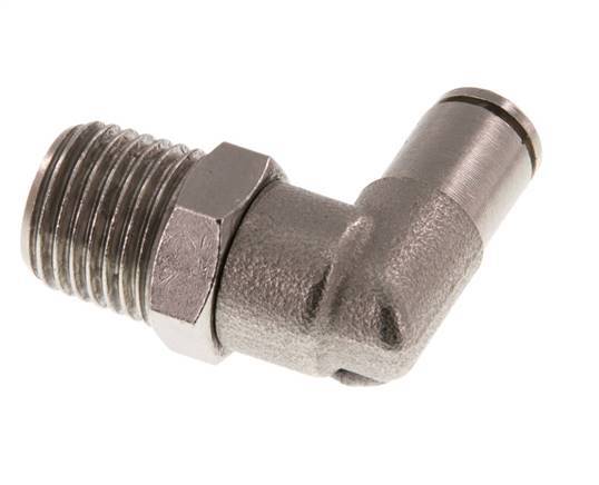 4mm x R1/4'' 90deg Winkel-Steckverschraubung mit Außengewinde Messing FKM drehbar [2 Stück]
