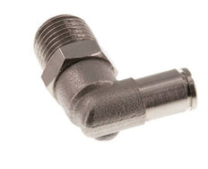 4mm x R1/4'' 90deg Elbow Push-in Fitting with Male Threads Brass FKM Rotatable [2 Pieces]