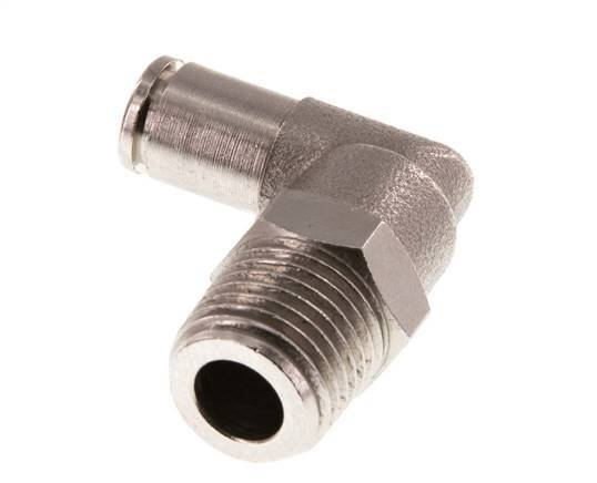 4mm x R1/4'' 90deg Winkel-Steckverschraubung mit Außengewinde Messing FKM drehbar [2 Stück]