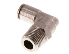 6mm x R1/4'' 90deg Ellbogen Steckfitting mit Außengewinde Messing FKM drehbar [2 Stück]