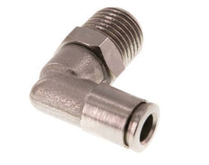 6mm x R1/4'' 90deg Ellbogen Steckfitting mit Außengewinde Messing FKM drehbar [2 Stück]