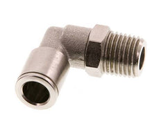 8mm x R1/4'' 90deg Ellbogen-Steckverschraubung mit Außengewinde Messing FKM drehbar [2 Stück]