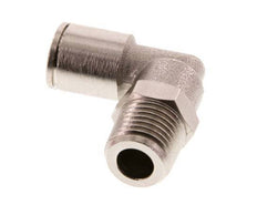 8mm x R1/4'' 90deg Ellbogen-Steckverschraubung mit Außengewinde Messing FKM drehbar [2 Stück]