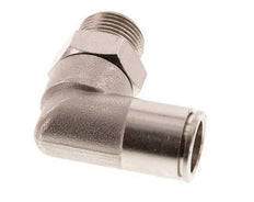 12mm x R3/8'' 90deg Winkel Steckverschraubung mit Außengewinde Messing FKM drehbar