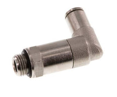 4mm x G1/8'' 90deg Elbow Push-in Fitting with Male Threads Brass NBR Long Sleeve Rotatable [2 Pieces]