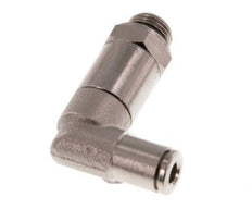 4mm x G1/8'' 90deg Winkel Steckverschraubung mit Außengewinde Messing NBR lange Hülse drehbar [2 Stück]