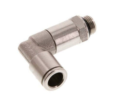 8mm x G1/8'' 90deg Winkel Steckverschraubung mit Außengewinde Messing NBR lange Hülse drehbar [2 Stück]