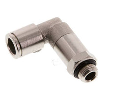 8mm x G1/8'' 90deg Winkel Steckverschraubung mit Außengewinde Messing NBR lange Hülse drehbar [2 Stück]