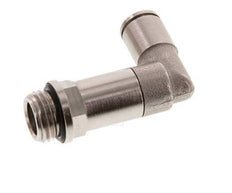 6mm x G1/4'' 90deg Winkel Steckverschraubung mit Außengewinde Messing NBR lange Hülse drehbar [2 Stück]