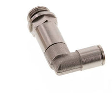 6mm x G1/4'' 90deg Winkel Steckverschraubung mit Außengewinde Messing NBR lange Hülse drehbar [2 Stück]