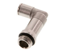 6mm x G1/4'' 90deg Winkel Steckverschraubung mit Außengewinde Messing NBR lange Hülse drehbar [2 Stück]