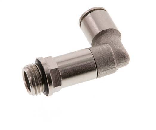 8mm x G1/4'' 90deg Winkel Steckverschraubung mit Außengewinde Messing NBR lange Hülse drehbar [2 Stück]