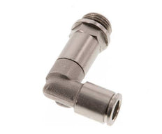 8mm x G1/4'' 90deg Winkel Steckverschraubung mit Außengewinde Messing NBR lange Hülse drehbar [2 Stück]