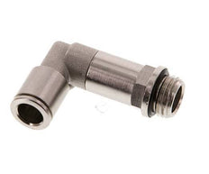 8mm x G1/4'' 90deg Winkel Steckverschraubung mit Außengewinde Messing NBR lange Hülse drehbar [2 Stück]