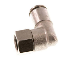 6mm x G1/8'' 90deg Elbow Push-in Fitting with Female Threads Brass NBR Rotatable [2 Pieces]