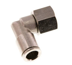 8mm x G1/4'' 90deg Elbow Push-in Fitting with Female Threads Brass NBR Rotatable [2 Pieces]