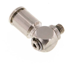 5mm x M 5 90 Grad Winkel L-Form Steckverschraubung mit Außengewinde Messing NBR drehbar