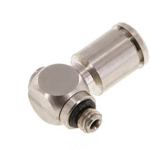 5mm x M 5 90 Grad Winkel L-Form Steckverschraubung mit Außengewinde Messing NBR drehbar