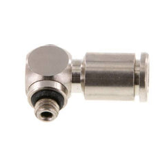 5mm x M 5 90 Grad Winkel L-Form Steckverschraubung mit Außengewinde Messing NBR drehbar