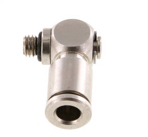 5mm x M 5 90 Grad Winkel L-Form Steckverschraubung mit Außengewinde Messing NBR drehbar