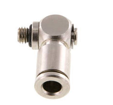 5mm x M 5 90 Grad Winkel L-Form Steckverschraubung mit Außengewinde Messing NBR drehbar