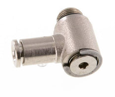 5mm x G1/8'' 90 Grad Winkel L-Form Steckverschraubung mit Außengewinde Messing NBR drehbar
