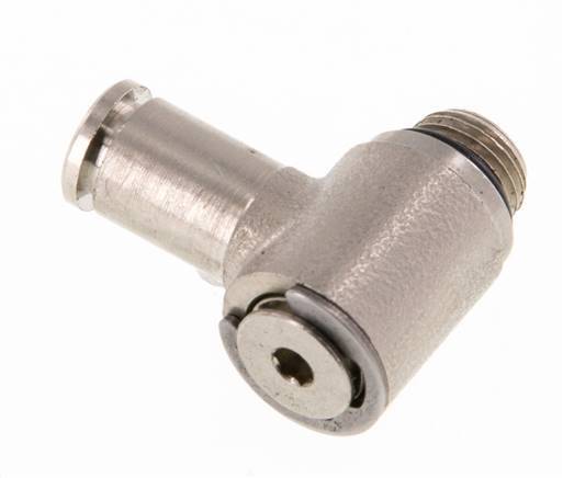 5mm x G1/8'' 90 Grad Winkel L-Form Steckverschraubung mit Außengewinde Messing NBR drehbar