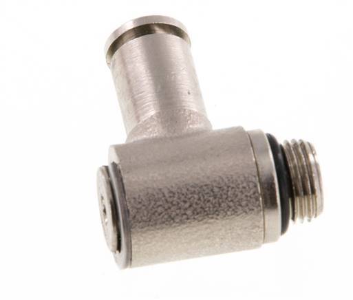 5mm x G1/8'' 90 Grad Winkel L-Form Steckverschraubung mit Außengewinde Messing NBR drehbar