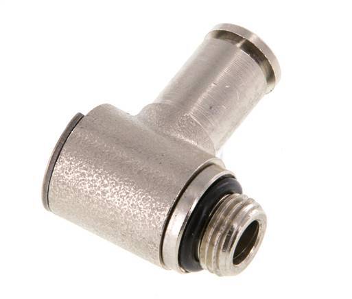 5mm x G1/8'' 90 Grad Winkel L-Form Steckverschraubung mit Außengewinde Messing NBR drehbar