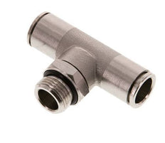 12mm x G3/8'' Inline Tee Push-in Fitting with Male Threads Brass NBR Rotatable