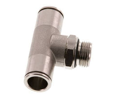 12mm x G3/8'' Inline Tee Push-in Fitting with Male Threads Brass NBR Rotatable