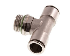 14mm x G1/2'' Inline Tee Push-in Fitting with Male Threads Brass FKM Rotatable