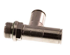 10mm x G3/8'' rechtwinkliges T-Stück Steckverschraubung mit Außengewinde Messing FKM drehbar