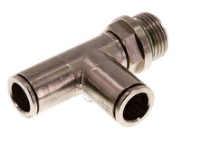 10mm x G3/8'' rechtwinkliges T-Stück Steckverschraubung mit Außengewinde Messing FKM drehbar