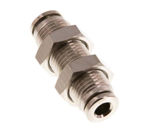 4mm Steckverschraubung Messing NBR Bulkhead [2 Stück]