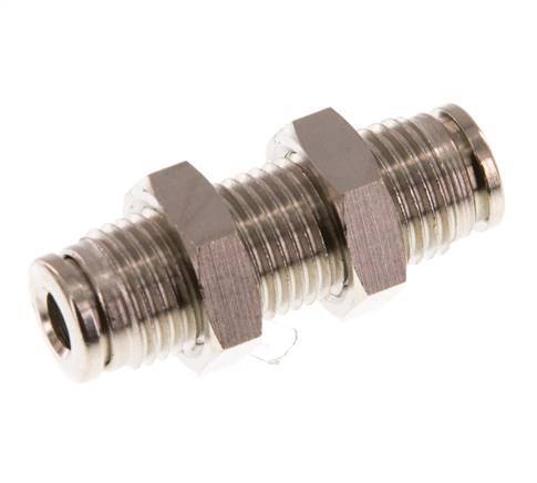 4mm Steckverschraubung Messing NBR Bulkhead [2 Stück]